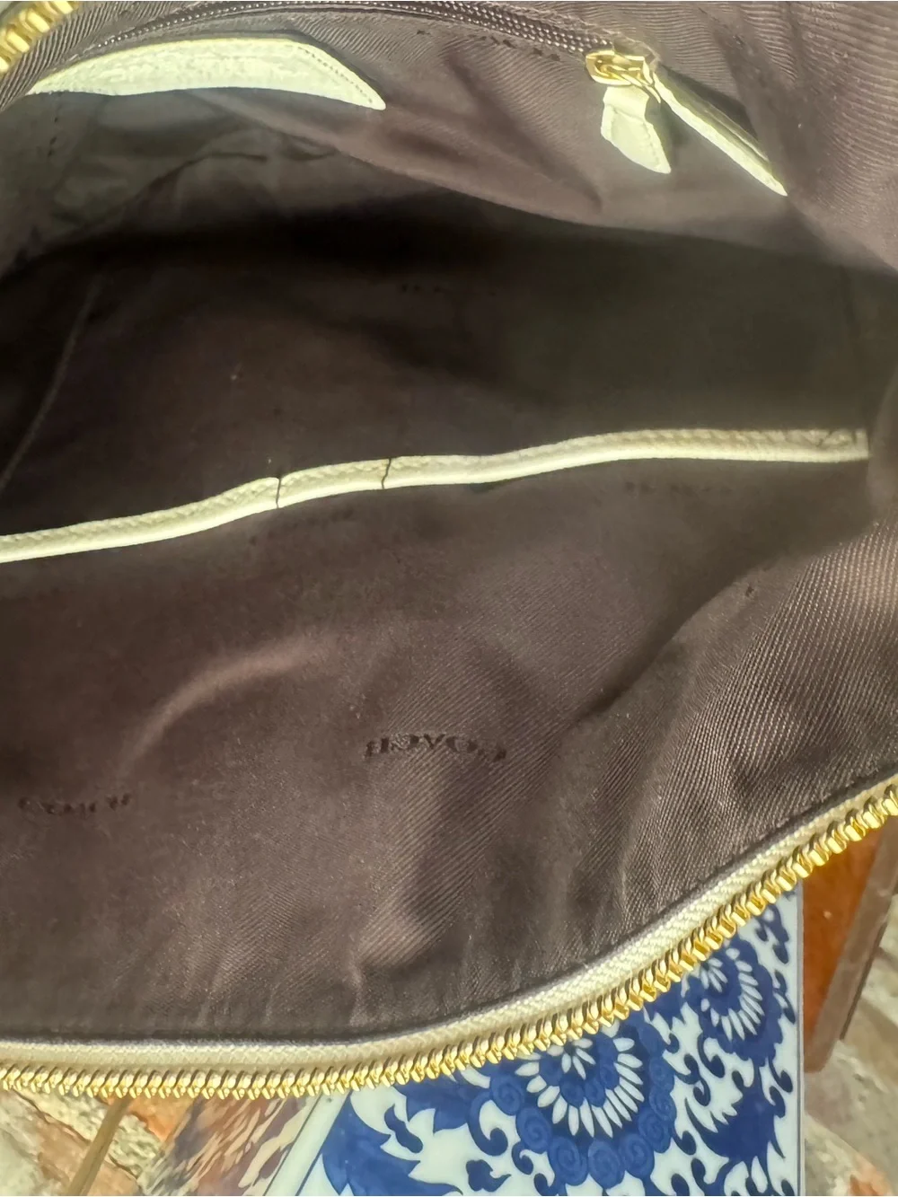 Coach Pebbled Leather Turnlock Hobo Bag